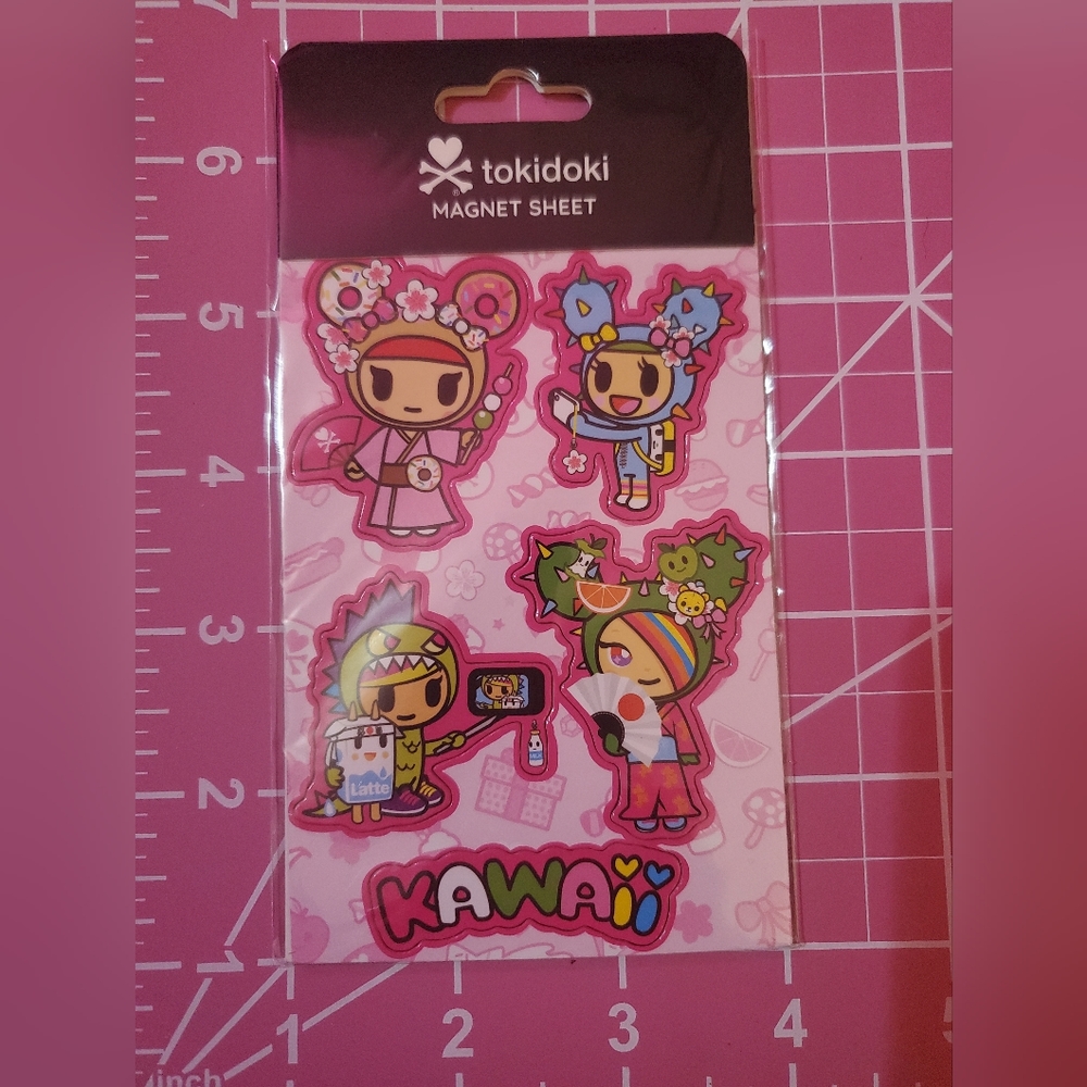 TOKIDOKI Kawaii Magnet Set - 5 magnets total on sheet